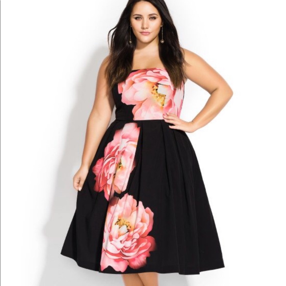 Sublime bloom dress in Peach floral